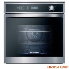 Forno a Gás de Embutir Brastemp BOH84AR 76L 1250W com Termômetro Meat Control Inox 220V
