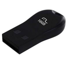 Pen Drive Mini 16GB USB Leitura 10MB/s e Gravação 3MB/s Preto Multilaser - PD771
