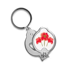 Cortador de unhas de milho com pintura de flores, cortador de aço inoxidável