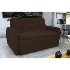 Sofá Cama Meg Suede Marrom B256 - Matrix
