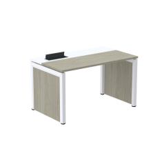 Escrivaninha para Escritório 140x79,2cm Pscpp140 Nogueira Casablanca/Branco