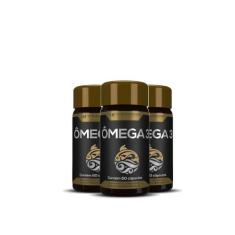3X Omega 3 Oleo De Peixe Premium 60Caps Hf Suplementos - HF Suplements