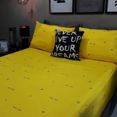 Lençol Com Elástico Solteiro 4 Un Sonhos Decor Com Almofada - Casa Da 