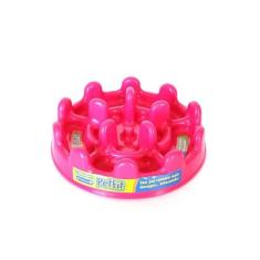 Comedouro Lento Mini Petfit Pet Games Rosa Cães E Gatos