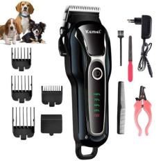 Maquina De Tosa Profissional Pet Cães Gato Sem Fio Kemei 1991 Com Alic