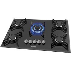 Cooktop Philco Cook Chef 5 Bocas Tripla Chamas Preto - Bivolt