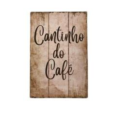 Quadro Decorativo Cantinho Do Café 20X30 Cm - FWB