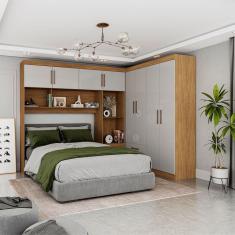 Guarda-Roupa Casal Modulado 4 Portas Hercules 4 Portas 4 Gavetas Carioca Moveis