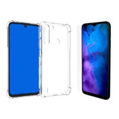 Capinha Silicone Antichoque e Película Vidro Moto One Fusion - Hrebos