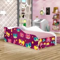 Mini Cama Fun Borboleta Infantil Com Colchão - CasaH