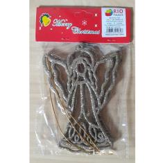 Enfeite De Natal De Plástico De 13Cm Santo Cores Com 3 Peças