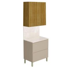 Cozinha Modulada Art 2 Peças 80cm Freijó Vanilla Riscatto - Kits Paraná