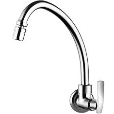 Torneira de Parede para Cozinha Bica Móvel Lorenone Cromada