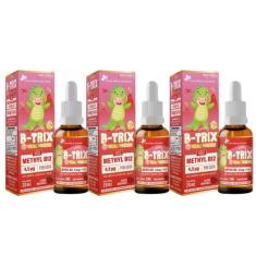 Kit Com 3 B-TRIX Vitamina B12 Kids em Gotas 20ml Flora Nativa do Brasi