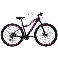 Bicicleta Aro 29 Feminina Ksw Mwza Alumínio 24v Freio a Disco Hidráulico(óleo) Suspensão Dianteira-Feminino