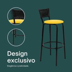 Banqueta Bancos Cadeira Alta Ideal Cozinha Gourmet Balcão Bares Bancad