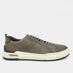 Tênis Couro Democrata Denim Mike Masculino-Masculino