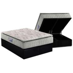 Conjunto Box Baú Queen: Colchão Molas D Angelis Anjos D33 Orthosono On