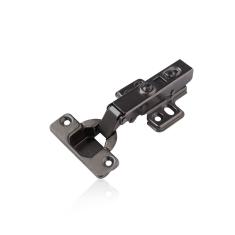 Dobradiça Reta 35 Mm Preta Com Amortecedor - Hardt