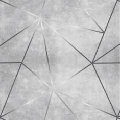 Papel De Parede Zara Cimento Queimado Prata Auto Colante 12m - Colaí A