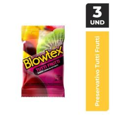 Preservativo Blowtex Tutti-Frutti c/ 3 Unidades