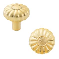 AOBITE Pacote com 6 puxadores dourados para armário de cozinha com gavetas de armário vintage puxadores de gaveta de cômoda puxadores de armário de cozinha (6, ouro escovado)