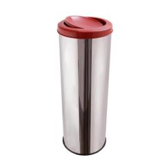 Lixeira Inox Com Tampa Flip-TopInox (Basculante) 30 Litros - CCM, Marr