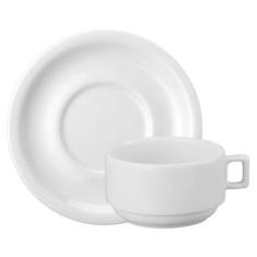 Xícara de Café Protel com Pires de Porcelana Schmidt 100 ml