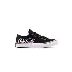 Tênis Feminino Coca Cola Shoes Cc2452 Preto/Branco-Feminino