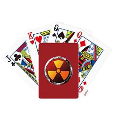 OFFbb-USA Logotipo Radioactive Substances Warning Poker Baralho Tabuleiro