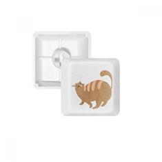 Kit de atualização para jogos com teclado mecânico PBT marrom Fat Cat Animal Aquarela