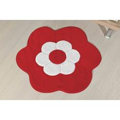 Tapete Formato Big Margarida Dupla Vermelho