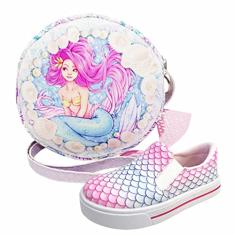 Kit Infantil Bolsa e Tênis Sereia, Magicc Kids
