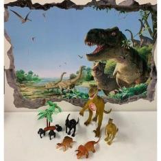 brinquedo  Dinossauro Plastico Miniatura Grande media e pequena de Pac
