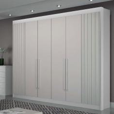Guarda-Roupa Casal São Carlos 6 PT 6 GV Branco