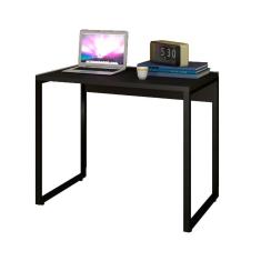 Escrivaninha Mesa De Escritório Studio Industrial 90 M18 Preto - Mpozenato