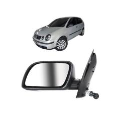 Retrovisor Controle Interno Texturizado VW Polo 02 a 10 Esquerdo EB085