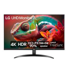 Monitor Profissional LG 32", 4K, 60Hz, 4ms, VA, FreeSync, HDR10, Som Integrado - 32UR500-B-Unissex