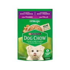 Ração Úmida para Cachorro Filhote Sachê Dog Chow - ExtraLife Frango 10