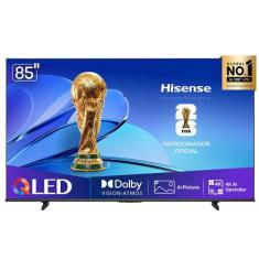 Smart TV QLED 4K Hisense 85" polegadas 85Q6QVV com Processador AI, Dol