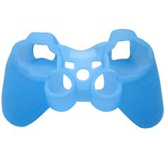 OSTENT Protetora Gel de Silicone Pele Macia Bolsa Capa para Controlador Sony PlayStation PS2 PS3 Cor Azul