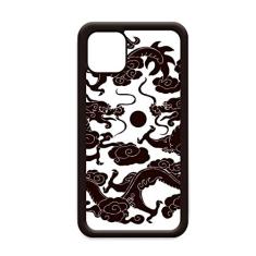 Duas capas de dragão chinês com círculo de pérolas para iPhone 12 Pro Max para Apple Mini Mobile Case Shell