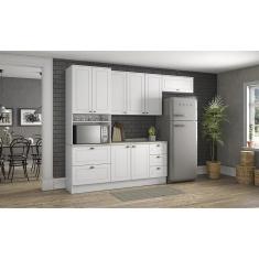 Cozinha Modulada Americana com 5 Peças Branco HP - Henn