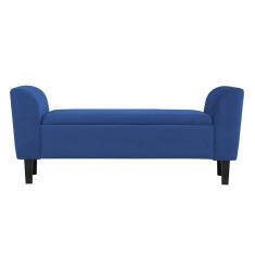 Recamier Bau França 1,20M Suede Azul Marinho - Clique Decor