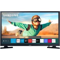 Smart TV LED 32'' Samsung Tizen HD 32T4300 2020 - WIFI, HDR para Brilho e Contraste com Plataforma Tizen 2 HDMI 1 USB - Preta