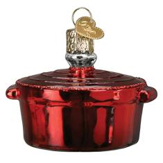 Old World Christmas Enfeite de vidro soprado para árvore de Natal