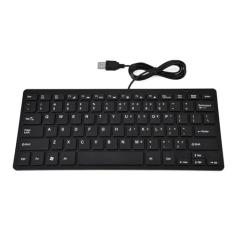 Teclado USB Mini PC, 78 Teclas Ultra Fino Pequeno DIY Experiment Mini Teclado Com Fio USB, Interface USB Teclado Compacto Ergonômico Confortável para Computador Desktop Laptop PC