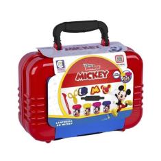 Brinquedo Disney Lancheira do Mickey Kit Massinhas Maleta Cotiplás - 2