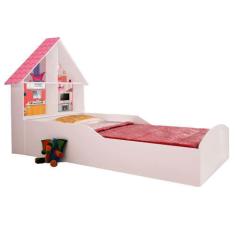 Cama Solteiro Infantil Gelius Casinha Branco, Branco