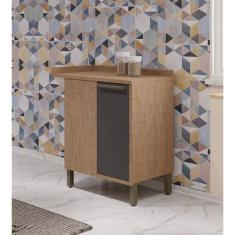 Balcão de Cozinha Canto Reto com 1 Porta e Tampo 100% Mdf Vicenza Espr